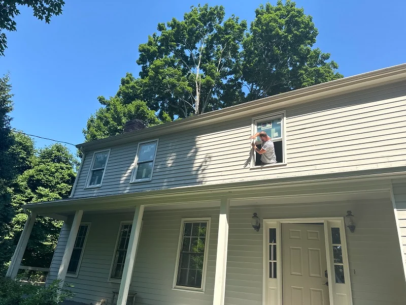 Double hung windows removed and ready for replacement